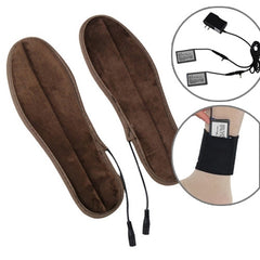 Lithium Battery Powered & Rechargeable Heated Insoles Keep Feet Warm Pad, Keep Warm 8-9 hours, Size: 39-40 yard