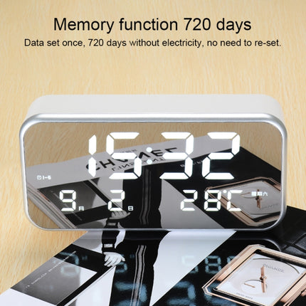 Multi-functional Large Screen LED Digital Music Alarm Clock with Time / Week / Temperature / Calendar Display & Remote Control, DC 5V