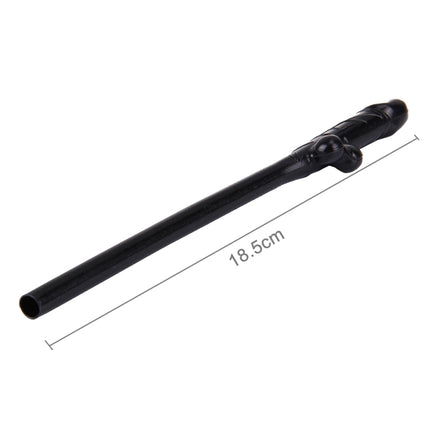 10 PCS Dicky Sipping Straw, Length: about 19cm, Dicky Sipping Straw(Black)