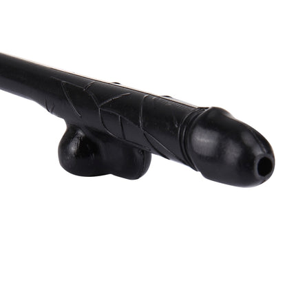 10 PCS Dicky Sipping Straw, Length: about 19cm, Dicky Sipping Straw(Black)