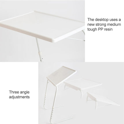 Plastic Pad Steel Tube Bracket Liftable Foldable Portable Multi-purpose Laptop Table, Adjustable Height: 52-72cm, Adjustable Angle: 30 Degrees / 60 Degrees / 90 Degrees, Adjustable Height: 52-72cm Pink, Adjustable Height: 52-72cm Blue                  ...