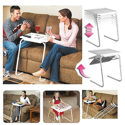 Plastic Pad Steel Tube Bracket Liftable Foldable Portable Multi-purpose Laptop Table, Adjustable Height: 53-74cm, Adjustable Angle: 30 Degrees / 60 Degrees / 90 Degrees / 180 Degrees, Adjustable Height: 53-74cm