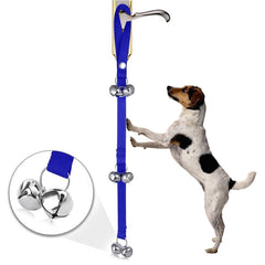 Pet Dog Training Bell Nylon Rope Traction Rope Doorbell Leash Dog Anti-lost Bell with 7 Bells