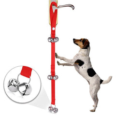 Pet Dog Training Bell Nylon Rope Traction Rope Doorbell Leash Dog Anti-lost Bell with 7 Bells