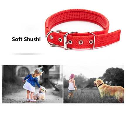 Foam Cotton  Polyester Pet Collars Pet Neck Strap Dog Neckband Cats Dogs Collars, 3.5cm x 57cm