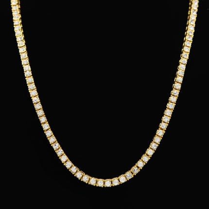 Mens Hip Hop Punk 1 Row Crystal Inlaid Alloy Necklace Chain, Size: 20 inch, Size: 20 inch