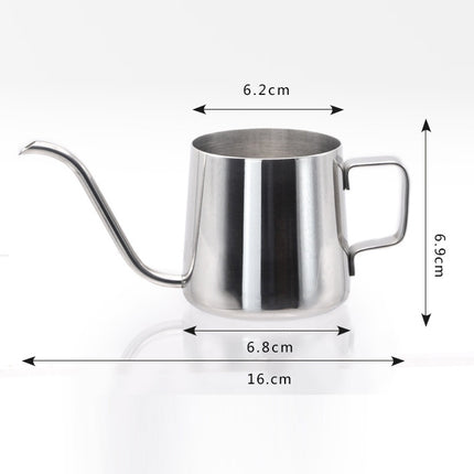 Long Narrow Spout 304 Stainless Steel Hand Drip Coffee Pot with Hanging Ear