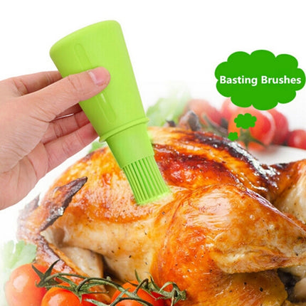 Kitchen Silicone Oil Brush Grill Brush Oil Bottle,Random Color Delivery, 11.5x5cm