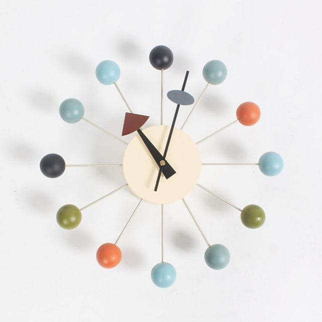 Stylish Background Minimalis Circular Balls Candy Wall Clock Creative Decoration Clock Ferris Wheel Clock