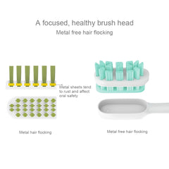 3 PCS Original Xiaomi Mijia Regular Replacement Brush Heads for Xiaomi Ultrasonic Electric Toothbrush (HC6109), Brush Heads Green