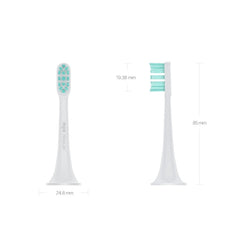 3 PCS Original Xiaomi Mijia Regular Replacement Brush Heads for Xiaomi Ultrasonic Electric Toothbrush (HC6109), Brush Heads Green