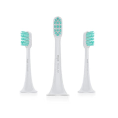 3 PCS Original Xiaomi Mijia Regular Replacement Brush Heads for Xiaomi Ultrasonic Electric Toothbrush (HC6109), Brush Heads Green