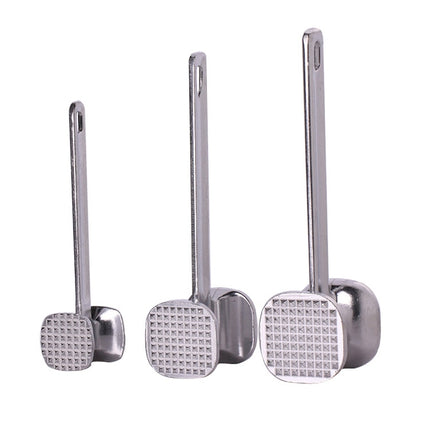 Aluminum Alloy Loose Tenderizers Meat Hammer Steak Pork Kitchen Tools, Large Size: 6.5 x 25.0cm, Large Size: 6.5 x 25.0cm