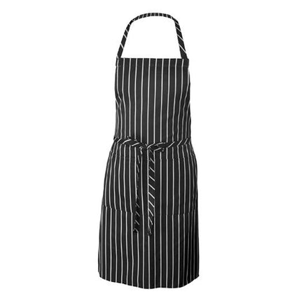 Black and White Stripes Unisex Chef Waiter Barista Aprons Work Aprons, Black and White Stripes Apron