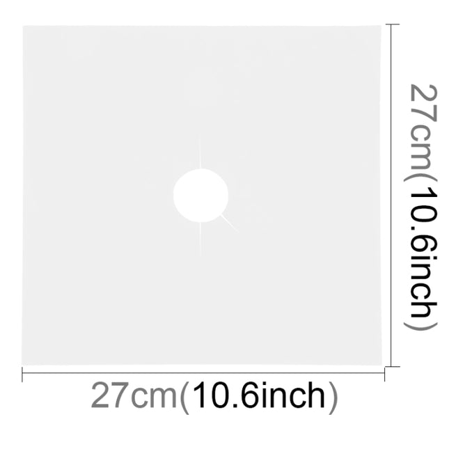 Gas Furnace Surface Ultra-thin Fibre Material Stovetop Protective Cleaning Pad, Size: 27*27cm, 0.08mm (Silver), 0.08mm