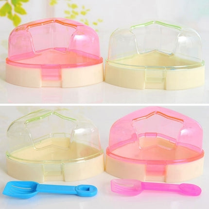 Pet Five-pointed Star Hamster Bathroom Small Pets Bathing Basin Detachable Ventilation Pet Bath Tubs, Random Color Delivery