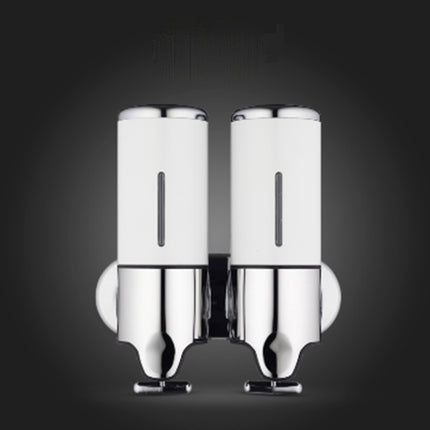 Dual Hotel Shower Manual Dispenser Wall Mounted Washing Liquid Shampoo Soap Bottle, Capacity: 1000ml, 1000ml/Gold, 1000ml/Transparent, 1000ml/White, 1000ml/Dark Red, 1000ml/Silver, 1000ml/Black