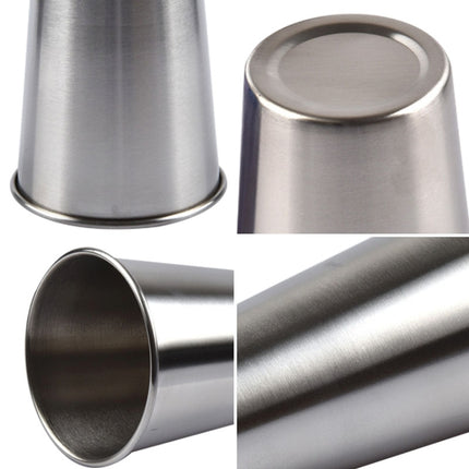 180ml Single Wall Electropolished Stainless Steel Brief Wine Cup(Silver), 180ml