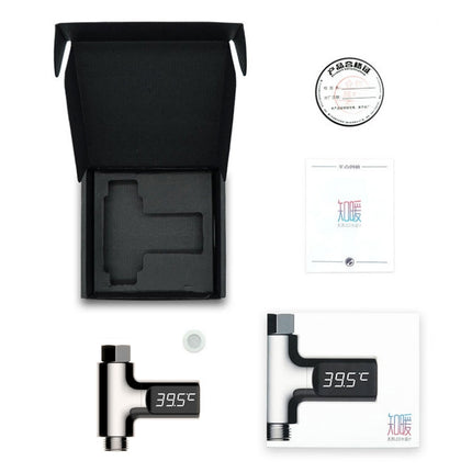 BD-LS-01 Baby Showering 360 Degree Rotatable LED Display Passive Water Thermometer