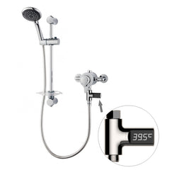 BD-LS-01 Baby Showering 360 Degree Rotatable LED Display Passive Water Thermometer