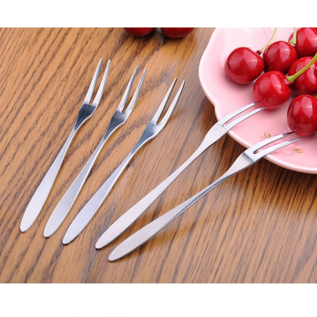 10 PCS Stainless Steel Fruit Fork Creative Environmental Small Fruit Prong, 10 PCS Fruit Fork