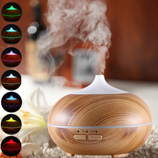 10W 150mL Wood Grain Aromatherapy Air Purifier Humidifier with LED Light for Office / Home Room, Air Purifier Humidifier with LED Light, 150ML