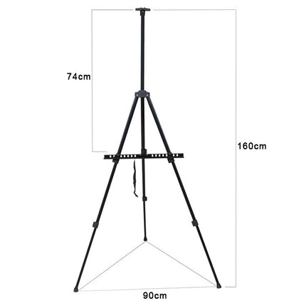 Portable Telescopic Metal Easel Tripod for Painting & Advertising Display