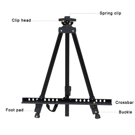 Portable Telescopic Metal Easel Tripod for Painting & Advertising Display