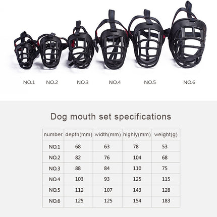 Dog Muzzle Prevent Biting Chewing and Barking Allows Drinking and Panting, Size: 8.2*7.6*10.4cm