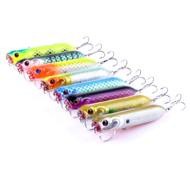 HENGJIA Artificial Fishing Lures Popper Bionic Fishing Bait with Hooks, Length: 9.5 cm, Random Color Delivery, Length: 9.5 cm