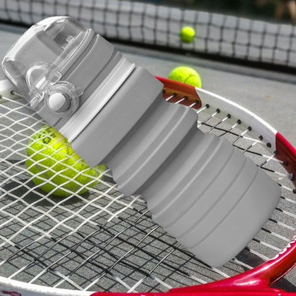 500mL Outdoor Travel Silicone Foldable Kettle Telescopic Cup Sports Drinking Bottle