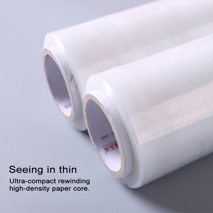 PE Transparent Stretch Wrap Film(Width: 30cm, Length: 200m)