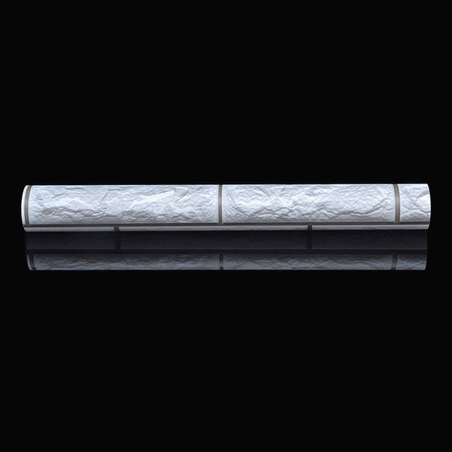 Silver Grey Brick Creative 3D Stone Brick Decoration Wallpaper Stickers Bedroom Living Room Wall Waterproof Wallpaper Roll, Size: 45 x 1000cm