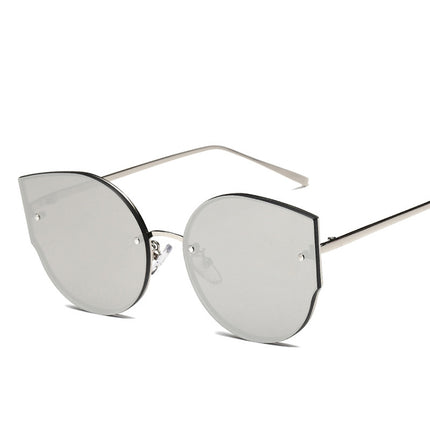 Rimless Flat Lenses Metal Frame UV400 Sunglasses for Women, HC2057A, HC2057B, HC2057C, HC2057D, HC2057E, HC2057F