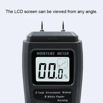 Rechargeable Wood Moisture Tester Moisture Measurement for Wood Flooring and Carton without Battery