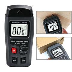 Rechargeable Wood Moisture Tester Moisture Measurement for Wood Flooring and Carton without Battery