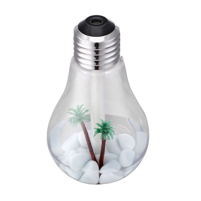400ML Colorful Light Portable Bulb Shape Aromatherapy Air Purifier Humidifier for Home / Office / Car