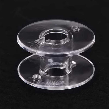 Transparent Plastic Bobbin Sewing Machine Spool Bobbin Box with 25 Bobbins