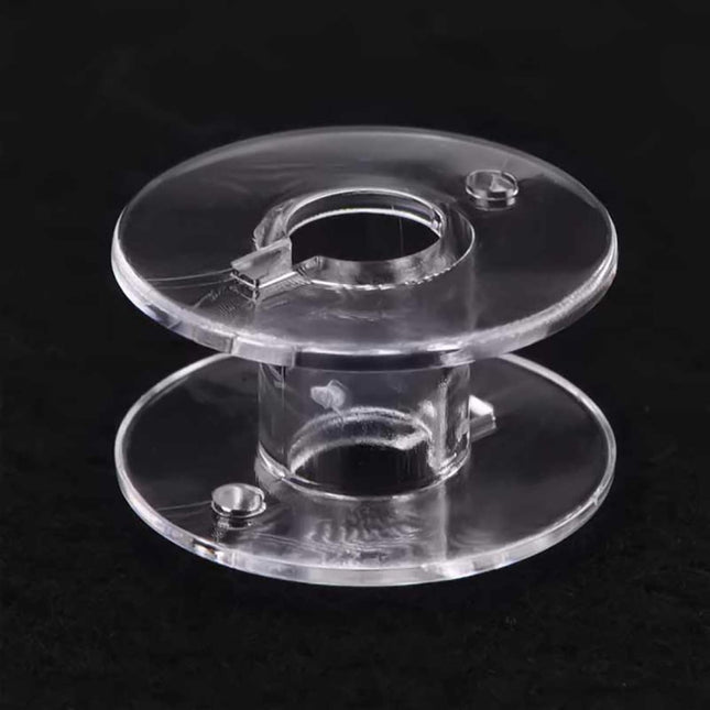 Transparent Plastic Bobbin Sewing Machine Spool Bobbin Box with 25 Bobbins