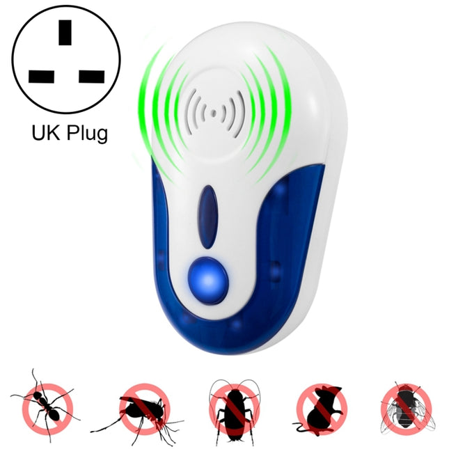 4W Electronic Ultrasonic Anti Mosquito Rat Mouse Cockroach Insect Pest Repeller, AC 90-250V, 109 UK Plug, 109 EU Plug