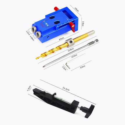 XK-1 C Aluminum Alloy Woodworking Oblique Hole Locator Woodworking Punch Tool, XK-1 C