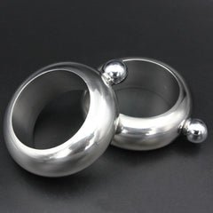 Fashion Creative 100ML Thickened Stainless Steel Bracelet Jug  3.5 Oz, Silver