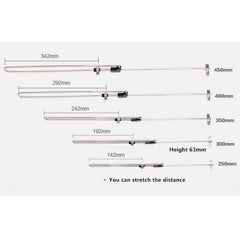 Telescopic Rail Pull-Out Wardrobe Clothes Hanger(25cm)