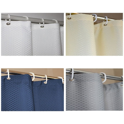 Thickening Waterproof And Mildew Curtain Honeycomb Texture Polyester Cloth Shower Curtain Bathroom Curtains,Size:180*180cm, Size:180*180cm