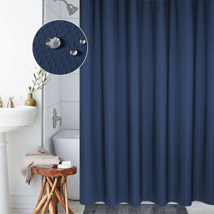 Thickening Waterproof And Mildew Curtain Honeycomb Texture Polyester Cloth Shower Curtain Bathroom Curtains,Size:200*200cm