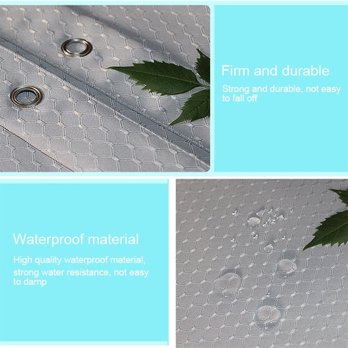 Thickening Waterproof And Mildew Curtain Honeycomb Texture Polyester Cloth Shower Curtain Bathroom Curtains,Size:200*200cm