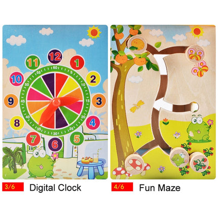 Multi-functional Wooden Gaming Treasure Box Toy