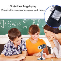 USB Magnifier HD 0.3MP Image Sensor 2560x1920P USB Digital Microscope with 8 LED & Professional Stand