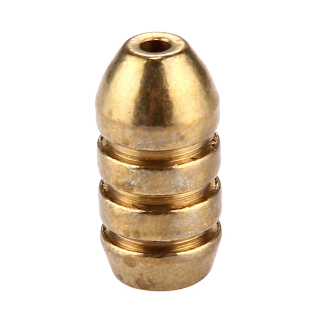 4g Threaded Copper Bullet Fishing Sinker Fishing Weights Soft lure Accessory, 4g