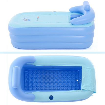 YT-038 Collapsible Sponge Bottom Inflatable Warm Bath Adult Bath Baby Swimming Pool with Charging Pump, Swimming Pool